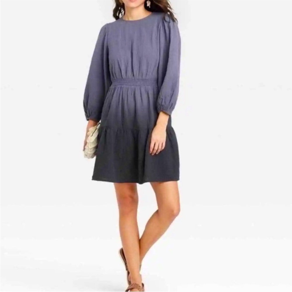 •Universal Thread• Gray/Black Ombre Tiered Dress - Size Small - Picture 2 of 10